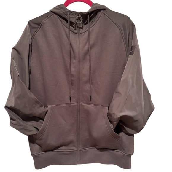 ALO Yoga On The Go Zip Up Hoodie Sweatshirt in Purple Dusk Size Medium - Picture 4 of 10